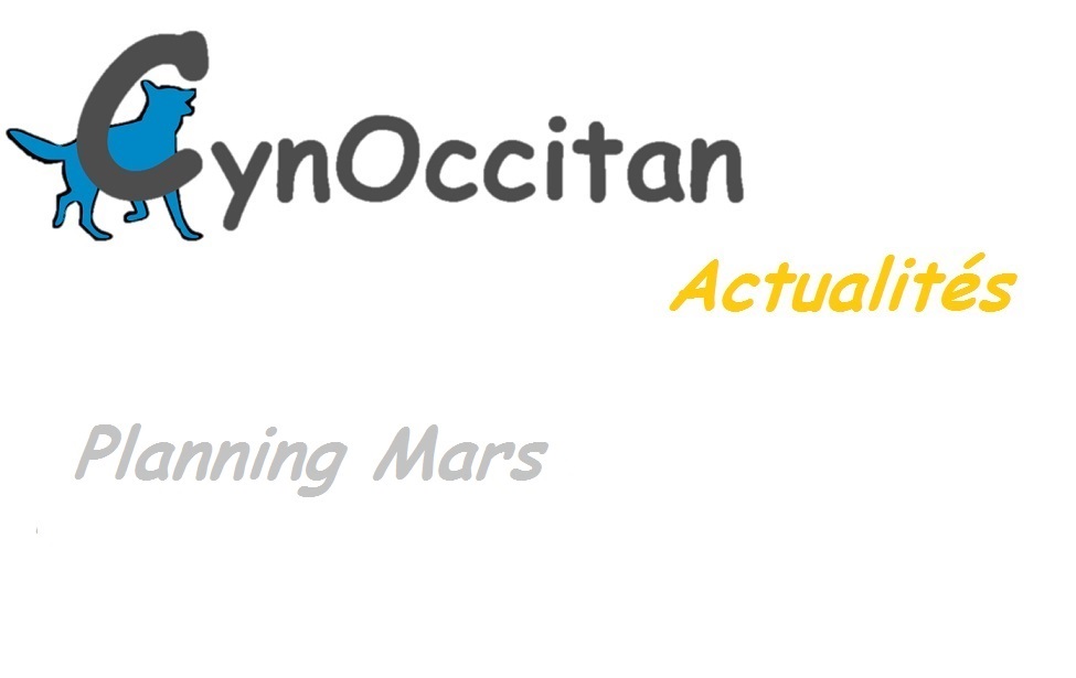 educateur canin comportementaliste montpellier gard herault Planning de Mars 2026